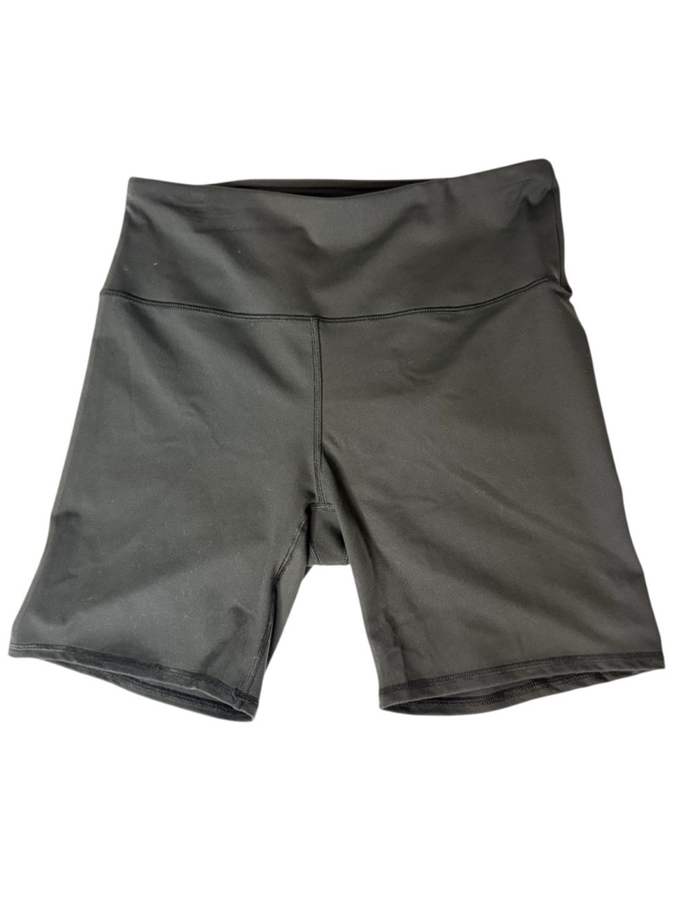 RBX New Black 6” Bike Shorts High Waisted Wide Band Running Workout Yoga Large